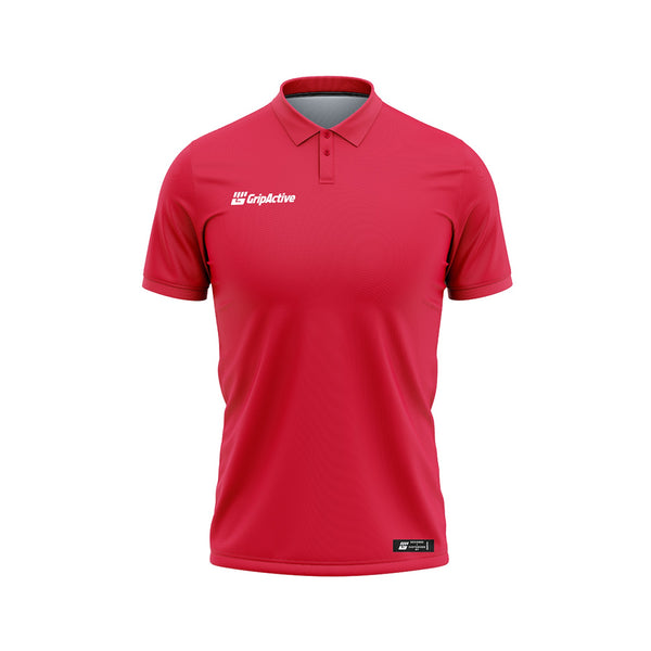 cricket polo - red