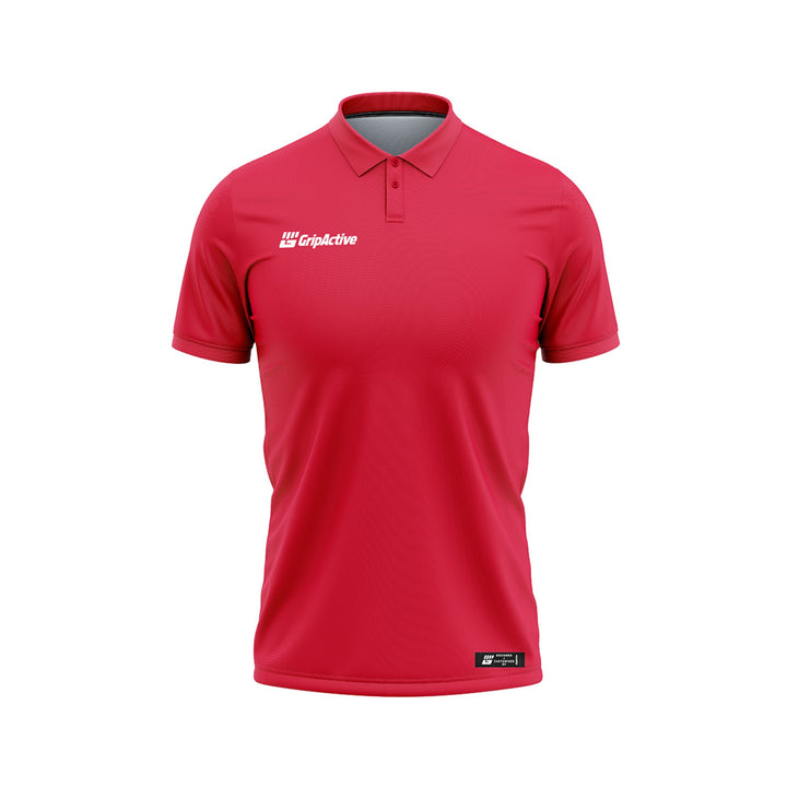 cricket polo - red